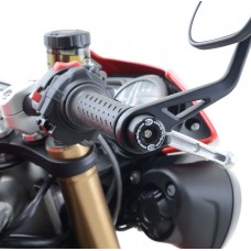 R&G Racing Bar End Sliders for the Triumph Speed Triple S/R '16, Thruxton 1200/R '17-18 and Bonneville Bobber '17-18 models R&G Racing Bar End Sliders for the Triumph Speed Triple S/R '16, Thruxton 1200/R '17-18 and Bonneville Bobber '17-18 models